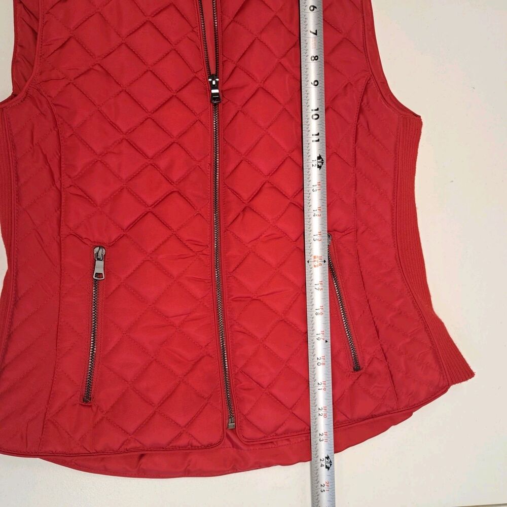Westport 1962 Women's size S  Full Zipper Quilted Puffer Vest Red - Picture 6 of 6